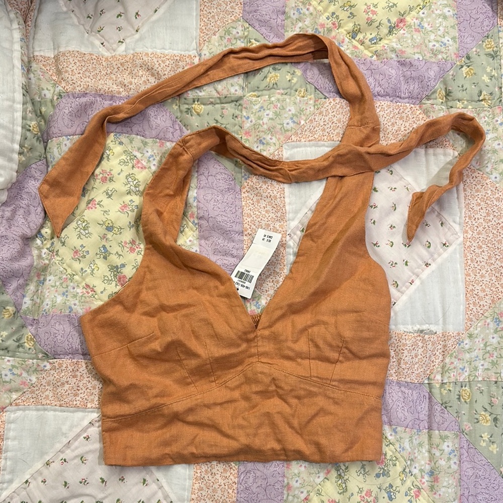 Abercrombie Women's Tan Halter Top